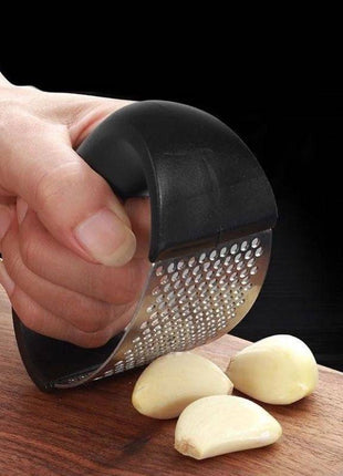 Stainless Steel Garlic Masher – Manual Press for Fruits & Vegetables - TECNO GADGETS