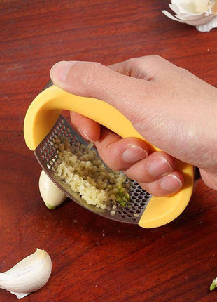 Stainless Steel Garlic Masher – Manual Press for Fruits & Vegetables - TECNO GADGETS