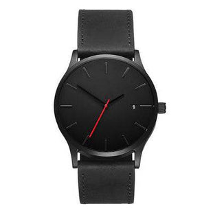 European Style Men's Watch, Large Dial, Calendar, Frosted Strap - TECNO GADGETS