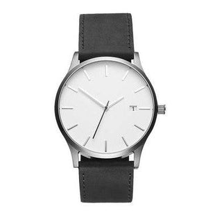 European Style Men's Watch, Large Dial, Calendar, Frosted Strap - TECNO GADGETS