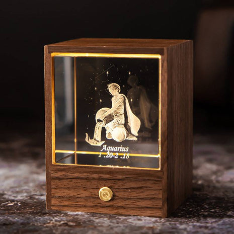 Crystal LED Table Lamp, USB Powered Constellation Night Light for Bedroom Decor - TECNO GADGETS
