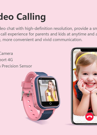 4G Waterproof Touchscreen Camera Smart Watch, Electronic Positioning for Kids - TECNO GADGETS