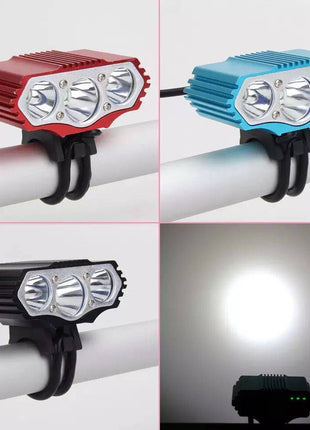 F3 USB Bicycle Headlights, 3 T6 LED, Rechargeable Mountain Bike Lights - TECNO GADGETS
