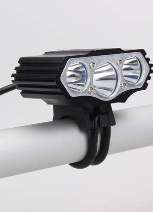 F3 USB Bicycle Headlights, 3 T6 LED, Rechargeable Mountain Bike Lights - TECNO GADGETS