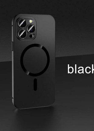 Aluminum Alloy Frame Phone Case offers durable protection with a sleek design, featuring a reinforced structure and glass lens protection. Perfect for safeguarding your phone from drops, scratches, and impacts while maintaining a stylish look.