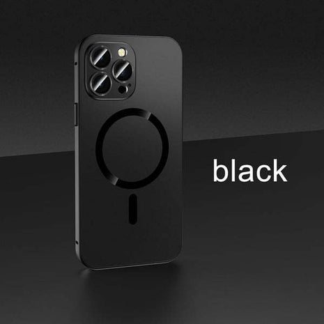 Aluminum Alloy Frame Phone Case offers durable protection with a sleek design, featuring a reinforced structure and glass lens protection. Perfect for safeguarding your phone from drops, scratches, and impacts while maintaining a stylish look.