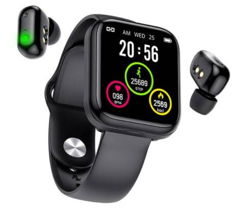 TWS Headset Bracelet, Two-in-One Smart Technology Watch - TECNO GADGETS