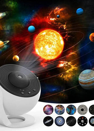 Night Light Galaxy Projector, 360° Rotating Starry Sky Lamp for Kids & Bedroom - TECNO GADGETS