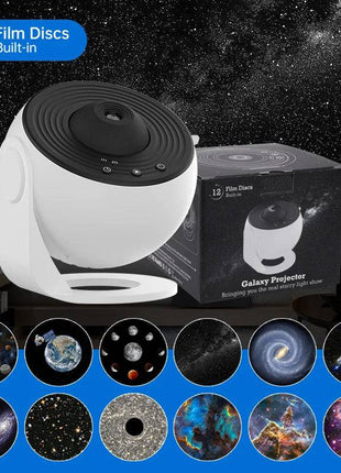 Night Light Galaxy Projector, 360° Rotating Starry Sky Lamp for Kids & Bedroom - TECNO GADGETS