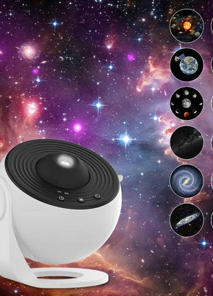 Night Light Galaxy Projector, 360° Rotating Starry Sky Lamp for Kids & Bedroom - TECNO GADGETS