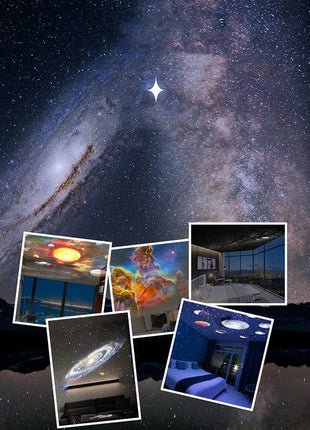 Night Light Galaxy Projector, 360° Rotating Starry Sky Lamp for Kids & Bedroom - TECNO GADGETS