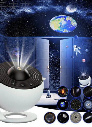 Night Light Galaxy Projector, 360° Rotating Starry Sky Lamp for Kids & Bedroom - TECNO GADGETS