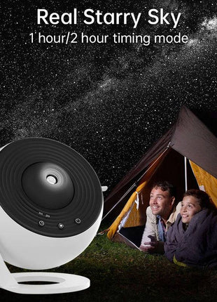 Night Light Galaxy Projector, 360° Rotating Starry Sky Lamp for Kids & Bedroom - TECNO GADGETS