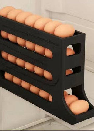 4-Layer Automatic Egg Roller – Sliding Storage Tray for Refrigerator - TECNO GADGETS