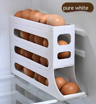 4-Layer Automatic Egg Roller – Sliding Storage Tray for Refrigerator - TECNO GADGETS