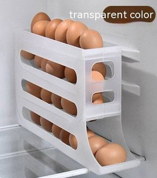 4-Layer Automatic Egg Roller – Sliding Storage Tray for Refrigerator - TECNO GADGETS