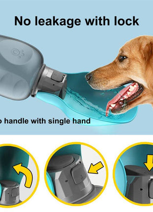 Tecno Gadgets Leakproof Pet Foldable Drinking Bowl 