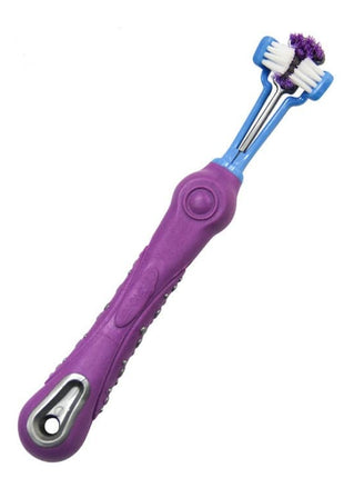 Three-Sided Pet Toothbrush – Dog Teeth Care, Tartar Removal & Bad Breath Solution - TECNO GADGETS