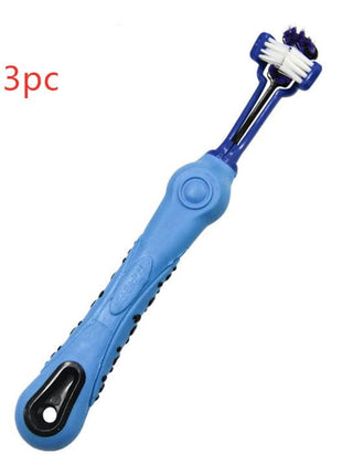 Three-Sided Pet Toothbrush – Dog Teeth Care, Tartar Removal & Bad Breath Solution - TECNO GADGETS