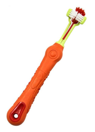 Three-Sided Pet Toothbrush – Dog Teeth Care, Tartar Removal & Bad Breath Solution - TECNO GADGETS