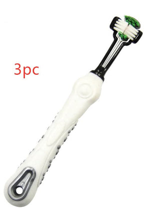 Three-Sided Pet Toothbrush – Dog Teeth Care, Tartar Removal & Bad Breath Solution - TECNO GADGETS