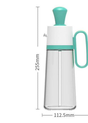 2-in-1 Oil Dispenser with Silicone Brush – BBQ Oil Spray Bottle for Cooking - TECNO GADGETS