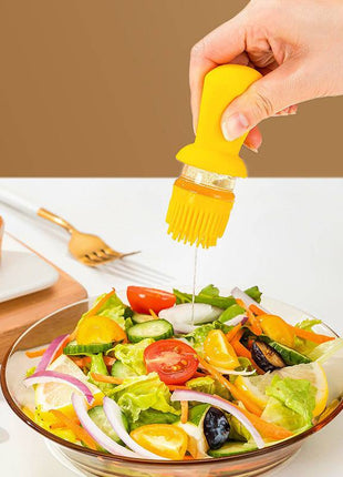 2-in-1 Oil Dispenser with Silicone Brush – BBQ Oil Spray Bottle for Cooking - TECNO GADGETS