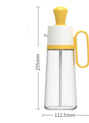 2-in-1 Oil Dispenser with Silicone Brush – BBQ Oil Spray Bottle for Cooking - TECNO GADGETS