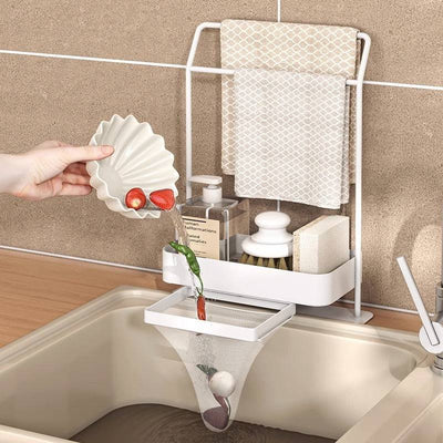 Rag Draining Kitchen Storage Rack – Practical Kitchen Gadget - TECNO GADGETS