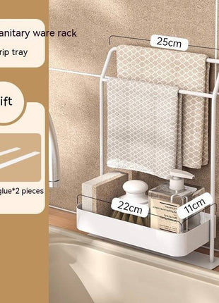 Rag Draining Kitchen Storage Rack – Practical Kitchen Gadget - TECNO GADGETS