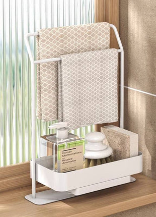 Rag Draining Kitchen Storage Rack – Practical Kitchen Gadget - TECNO GADGETS