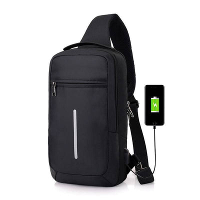 Anti-Theft USB Charging Chest Bag – Secure & Convenient Travel Companion - TECNO GADGETS