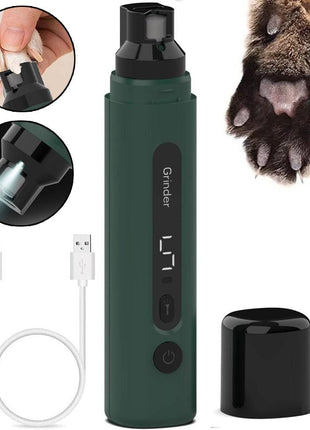 Electric Dog Nail Grinder – Rechargeable Quiet Pet Nail Trimmer with 5-Speed Settings for Dogs & Cats - TECNO GADGETS