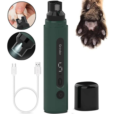 Electric Dog Nail Grinder – Rechargeable Quiet Pet Nail Trimmer with 5-Speed Settings for Dogs & Cats - TECNO GADGETS