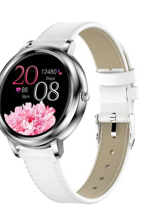 Ladies Smart Watch, Anti-Cold Water Resistance, Multi-Dial UI, Leather & Steel Band - TECNO GADGETS