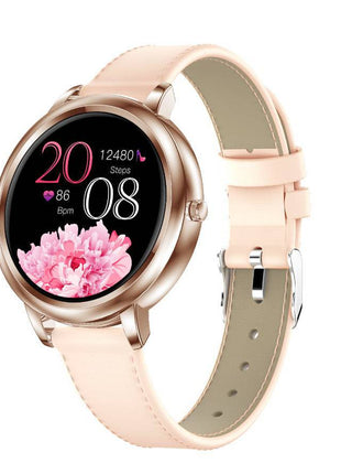 Ladies Smart Watch, Anti-Cold Water Resistance, Multi-Dial UI, Leather & Steel Band - TECNO GADGETS