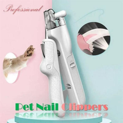 Pet Nail Clippers With LED Light Dogs Cat Nail Scissors Professional Trimmer Tool Care Grooming Supplies - TECNO GADGETS