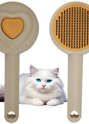 Pet Beauty Hair Removal Comb – One-Click Release Dog & Cat Brush for Grooming - TECNO GADGETS