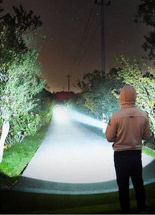 Strong LED Flashlight, Rechargeable Super Bright Xenon Outdoor Lamp - TECNO GADGETS