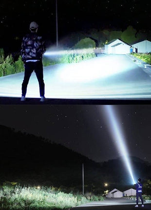 Strong LED Flashlight, Rechargeable Super Bright Xenon Outdoor Lamp - TECNO GADGETS