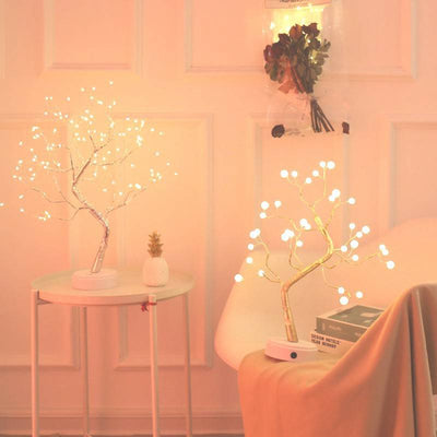 Christmas LED Pearl Tree Night Light, Starry Touch Lamp for Holiday Decor - TECNO GADGETS