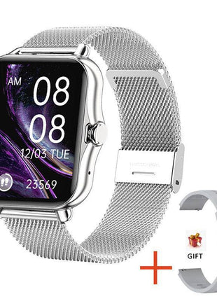 Smart Watch with Bluetooth Call and Information Reminder lets you make calls, receive notifications, and stay connected on the go. Stylish and functional, it offers fitness tracking and seamless integration with your smartphone for a convenient experience.