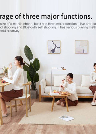 Portable Selfie Phone Holder with Light, Foldable & Bluetooth Remote - TECNO GADGETS