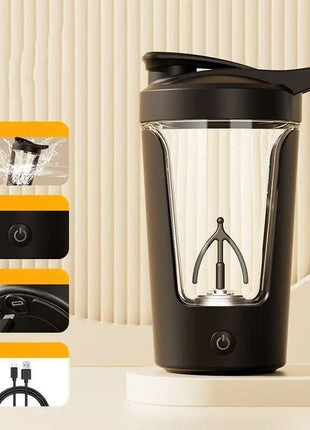 400ML Electric Protein Shaker Bottle – Automatic Mixer for Gym & Travel - TECNO GADGETS
