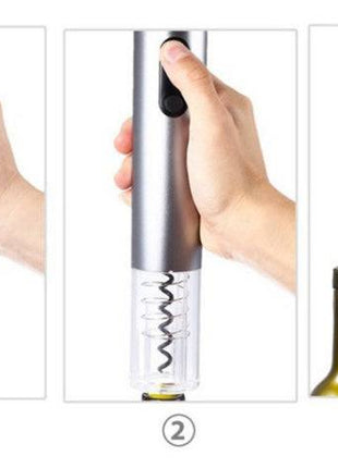 Automatic Electric Wine Bottle Opener – Effortless Cork Removal - TECNO GADGETS