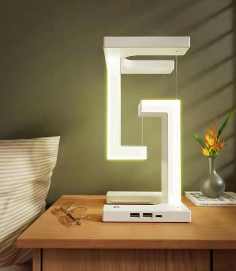 Creative Wireless Charging Suspension Table Lamp, Floating Balance Lamp for Bedroom - TECNO GADGETS