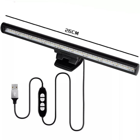 LED Computer Light Bar with USB offers eye-caring technology to reduce screen glare and improve visibility. With adjustable brightness, it provides optimal lighting for your monitor, making it perfect for long hours of work or study.
