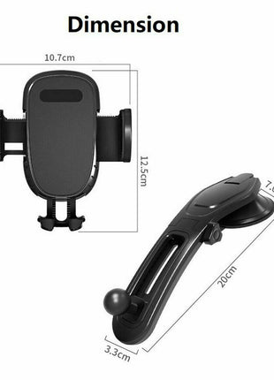 360° Rotatable Car Dashboard Phone Holder – Adjustable GPS & Phone Mount - TECNO GADGETS