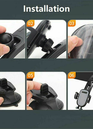 360° Rotatable Car Dashboard Phone Holder – Adjustable GPS & Phone Mount - TECNO GADGETS