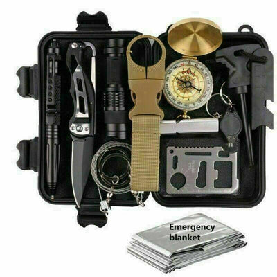 14-in-1 Outdoor Emergency Survival Kit – Essential Gear for Camping & Hiking - TECNO GADGETS